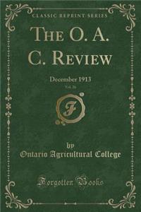 The O. A. C. Review, Vol. 26