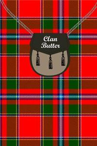 Clan Butter Tartan Journal/Notebook