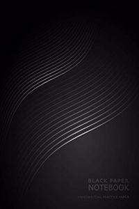 Black Paper Notebook Handwriting Practice Paper