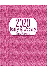 2020 Daily & Weekly Pink Planner