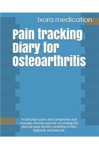 Pain tracking Diary for Osteoarthritis