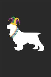 Cocker Spaniel Journal - Cocker Spaniel Notebook - Mardi Gras Gift for Cocker Spaniel Lovers