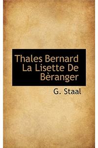 Thales Bernard La Lisette de B Ranger