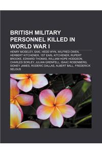 British Military Personnel Killed in World War I