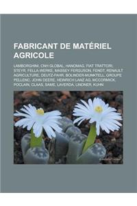 Fabricant de Materiel Agricole