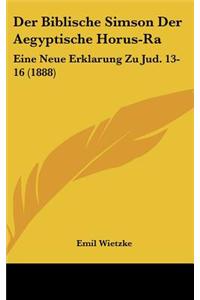 Der Biblische Simson Der Aegyptische Horus-Ra