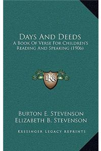 Days and Deeds