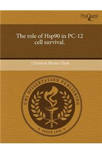 The Role of Hsp90 in PC-12 Cell Survival