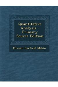 Quantitative Analysis