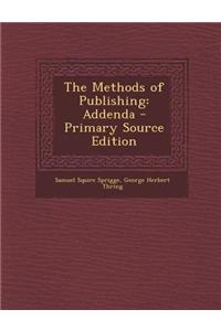 The Methods of Publishing