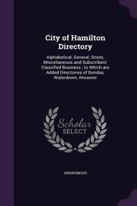 City of Hamilton Directory