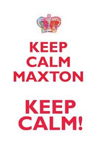 KEEP CALM MAXTON! AFFIRMATIONS WORKBOOK Positive Affirmations Workbook Includes