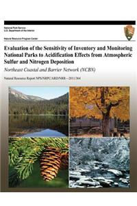 Evaluation of the Sensitivity of Inventory and Monitoring National Parks to Acidification Effects from Atmospheric Sulfur and Nitrogen Deposition Northeast Coastal and Barrier Network (NCBN)