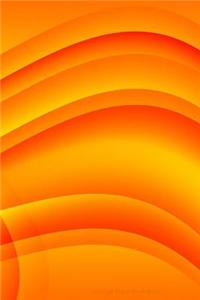 Orange Wave Blank Book