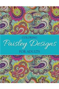 Coloring Paisley Designs for Adults
