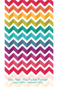 2021 Chevron Rainbow Two-Year-Plus Pocket Planner