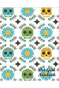 Dot Grid Notebook Day of the Dead Pattern