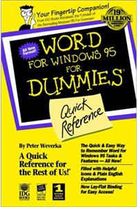 Word For Windows® 95 For Dummies®: Quick Reference