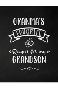 Granma's Favorite, Recipes for My Grandson