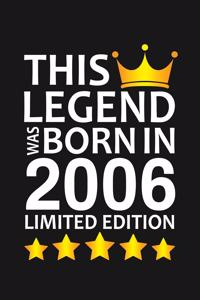 This Legend Was Born In 2006 Limited Edition