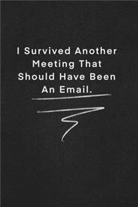 I Survived Another Meeting That Should Have Been An Email.