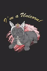 Bulldog Unicorn Notebook