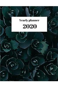 2020 Yearly planner: nature themed calendar & organizer - 148 pages, 8,5" x 11" (version 33)