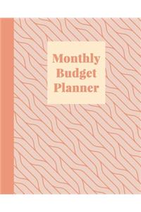 Monthly Budget Planner: Stylish Two Year Budgeting Workbook - Personal Finance Organizer, Spending Log, Savings Worksheet, Bill Tracker, and Bank Account Ledger - Abstract 