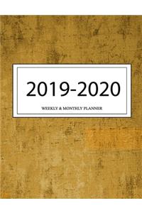 2019 - 2020 Weekly and Monthly Planner