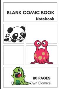 Blank Comic Book. Draw Your Own Comics