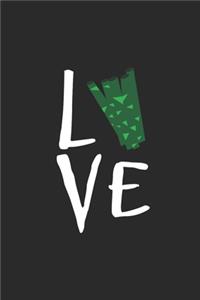 Love Veggies: Graph Paper Notebook (6" x 9" - 120 pages) Vegetarianism Themed Notebook for Gift / Daily Journals