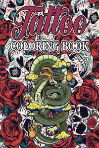 Tattoo Coloring Book for Adults