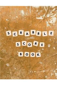 Scrabble Score Book: Scrabble Game Record Book, Scrabble Score Keeper, Intended for two player games, Illustration of a game board, Size 8.5 x 11 Inch, 100 Pages