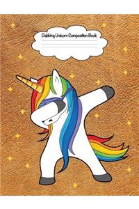 Dabbing Unicorn Composition Book