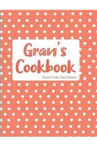 Gran's Cookbook Peach Polka Dot Edition