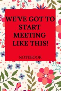 We've Got to Start Meeting Like This Notebook