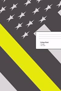 Thin Yellow Line Composition Notebook