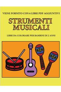 Libri da colorare per bambini di 2 anni (Strumenti musicali)