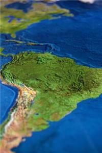 Brilliant Topographical Map of South America Journal