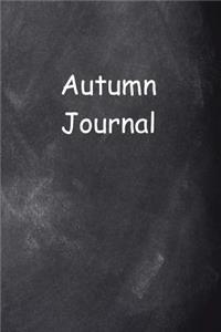 Autumn Journal Chalkboard Design