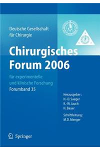 Chirurgisches Forum 2006 für experimentelle und klinische Forschung