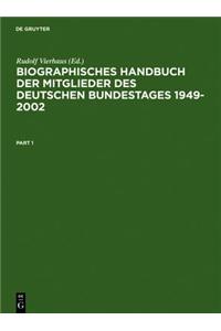 Biographisches Handbuch Der Mitglieder Des Deutschen Bundestages 1949-2002