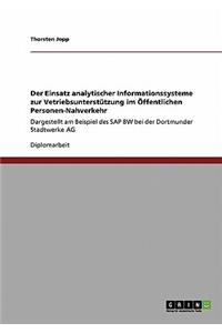 Einsatz analytischer Informationssysteme zur Vetriebsunterstützung im Öffentlichen Personen-Nahverkehr