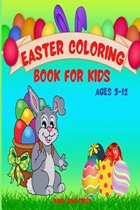 Easter Coloring Book for Kids Ages 3-12