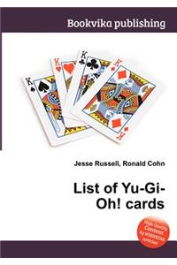 List of Yu-Gi-Oh! Cards