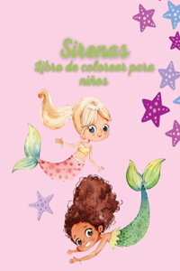Sirenas Libro de colorear para niños