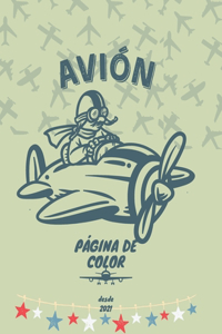 Avión Página de Color