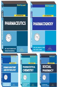 D.PHARM 1st YEAR 5 Books set in English (Human Anatomy and Physiology, Pharmaceutics, Pharmaceutical Chemistry, SOCIAL PHARMACY, Pharmacognosy ) By Thakur Publication