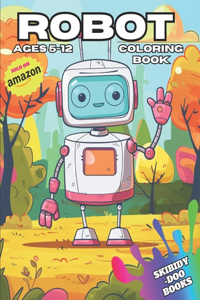 Robot coloring book