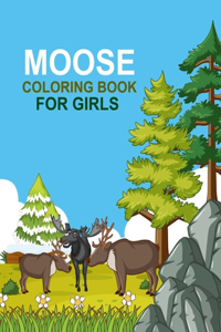 Moose coloring book For Girls